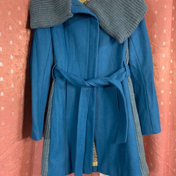 Anthropologie Blue Trench Coat - Picture 5 of 9